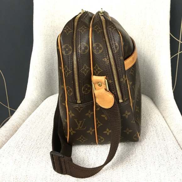 Authentic Louis Vuitton Reporter GM messenger bag brown monogram LV canv… - Picture 6 of 16